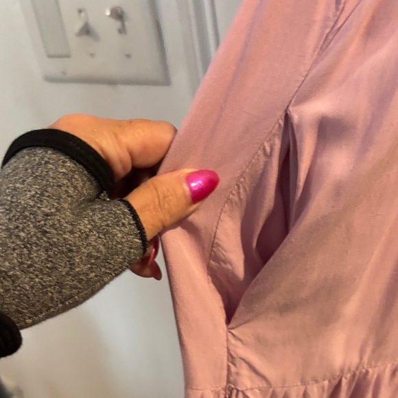 Pink/ lavender Tiered Women's Dress - Picture 3 of 5